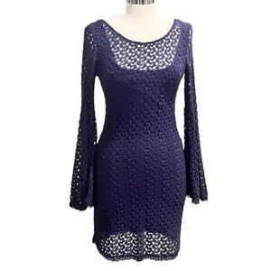 Free People Bodycon Dress in the Size Medium in Aubergine color